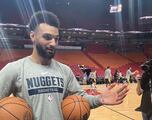 VIDEO: Jamal Murray practicing with hand wrap ahead of Game 4