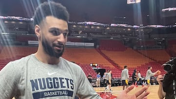 VIDEO: Jamal Murray practicing with hand wrap ahead of Game 4