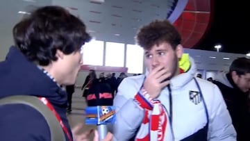 La lamentable agresión de un aficionado del Atlético a un periodista de El Chiringuito