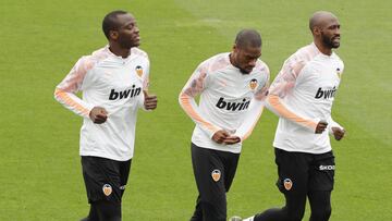 07/02/20 ENTRENAMIENTO DEL VALENCIA CF - DIAKHABY - KONDOGBIA - MANGALA