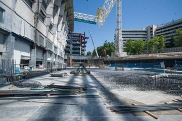 El avance de las obras del estadio Santiago Bernabéu