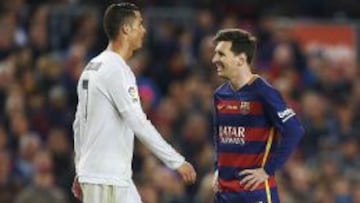 Cristiano frente a Messi en el último Clásico.