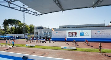 Triatlón inclusivo. Panoramica de las instalaciones del Centro de Alto Rendimiento del Consejo Superior de Deportes.