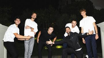 Alcaraz, Medvedev, Rune, Djokovic, Nadal y Sinner, en Riad.