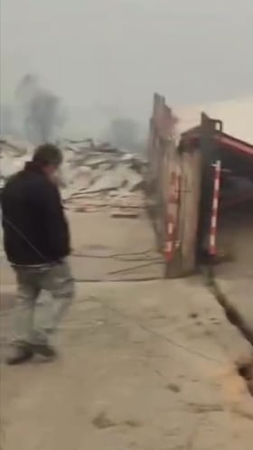 El conmovedor relato en medio de los incendios de Concepción: “No le pasó nada...”
