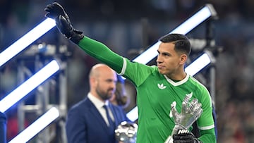 Luis Malagon Best Goalkeeper Award of Mexico during the Final match between Mexican National Team (Mexico) and Panama as part Final Four of the Concacaf Nations League 2024-2025 at SoFi Stadium on March 23, 2025 in Inglewood, Los Angeles, California, United States.