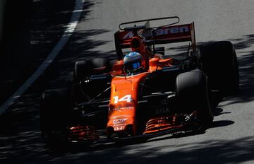 Fernando Alonso en la calificación del GP de Canadá.