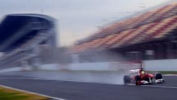 Felipe Massa firma el tiempo más rápido en Montmeló