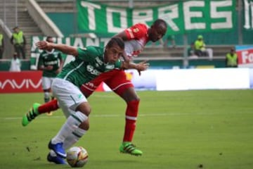 A pesar de que no estaba nada en juego, más allá de los puntos. Santa Fe remontó partido en 10 minutos ante Cali. En el primer tiempo los bogotanos se fueron a bajo por 0-2. Pero en el segundo tiempo entre el minuto 48 y 58, marcaron cuatro goles, dando vuelta a un recordado partido en la fecha 12 de la Liga Águila. 