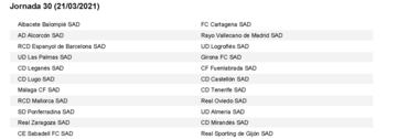 El calendario de LaLiga SmartBank al completo