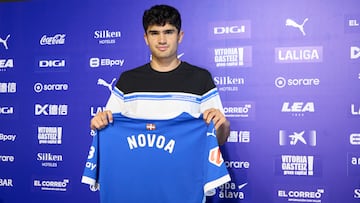 Hugo Novoa en su presentación.