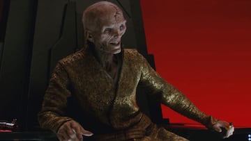 Star Wars y el destino del L赤der Supremo Snoke: ?Qu谷 opina el actor que lo encarn車?
