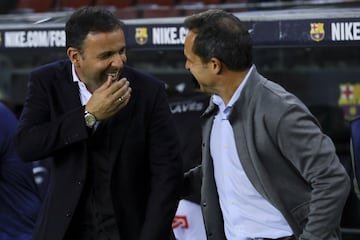 Javi Calleja y Sergi Barjuan.