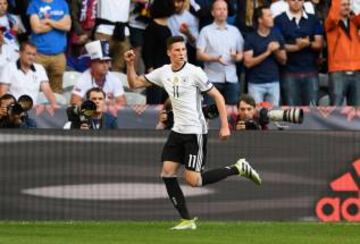 Germany's Julian Draxler scored his team's decisive third against Slovakia as well as providing an assist. The opposition struggled to stop him doing his thing and his vision when on the ball was exceptional.