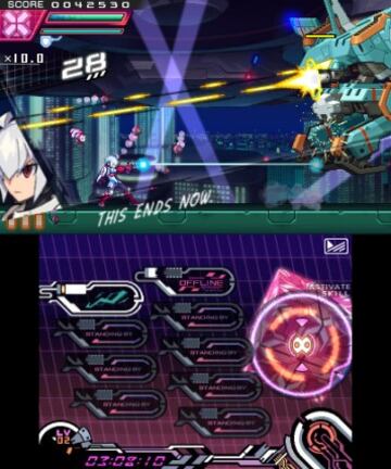 Captura de pantalla - Azure Striker Gunvolt 2 (3DS)