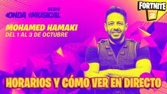 Concierto de Mohamed Hamaki en Fortnite (Onda Musical): hora y cómo ver en online