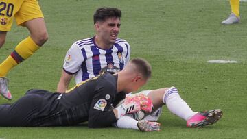 Photogenic/Pablo Requejo.
Valladolid. 11/7/2020.
Jornada 36 de la Liga Santander entre el Real Valladolid y el F.C. Barcelona
Antoñito y Ter Stegen