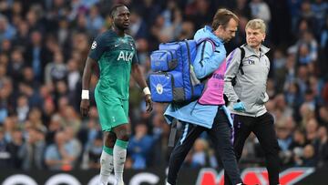 Sissoko, en el partido entre Tottenham y Manchester City.