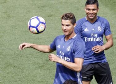 Cristiano Ronaldo y Casemiro. 