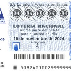 Lotería Nacional: comprobar los resultados del sorteo de hoy, sábado 16 de noviembre