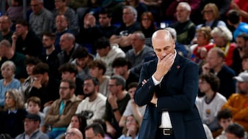 Joan Peñarroya, durante el partido de la jornada 12 de la Liga Endesa disputado entre el FC Barcelona y el Morabanc Andorra.