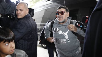 DIEGO ARMANDO MARADONA, EN MADRID