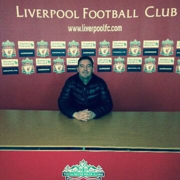 David Vizcaíno, en su etapa en el Liverpool.