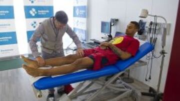 Edwin Jackson, en la revisión médica.