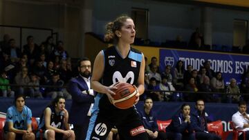 Mariana Gonz&aacute;lez, durante un partido de la pasada temporada con el Movistar Estudiantes.