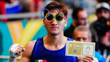 Marco verde después de ganar su pase a Paris 2024 en los Panamericanos de Santiago 2023.