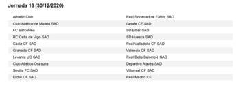 El calendario de LaLiga al completo