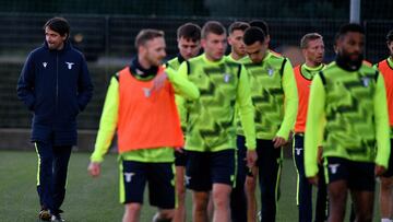 ROME, ITALY - DECEMBER 07: SS Lazio head coach Simone Inzaghi during the SS Lazio training session ahead of the UEFA Champions League Group F stage match between SS Lazio and Club Brugge KV at the Formello sport center on December 07, 2020 in Rome, Italy.