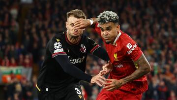 Díaz se impone a Lucumí: Liverpool vence a Bologna