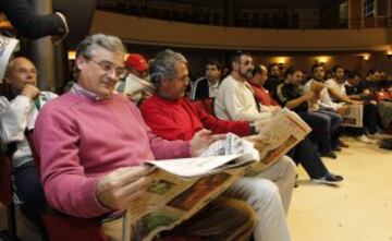 La Casa de la Cultura de Miguelturra, Ciudad Real, recibió el Encuentro con los Ases. En esta ocasión, el euroderbi acaparó el coloquio con el duelo Roncero-Manolete.