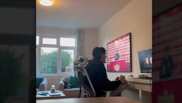 Estaba jugando play... ¡y se enteró de su nominación a la Roja!