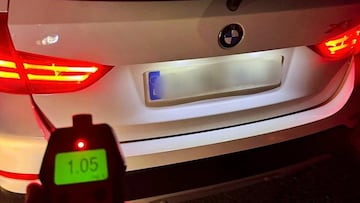 Multan a un conductor por quintuplicar la tasa de alcohol, llevar el móvil en la mano, no tener puntos y mentir sobre su identidad