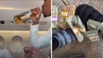 Miles de billetes y botellas de alcohol: el video de una figura de la NBA que se hizo viral