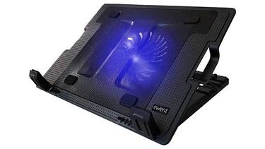 Un teclado, un ratón, un soporte y más accesorios para trabajar con el portátil