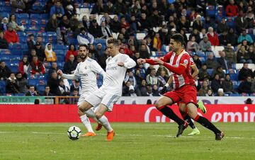 Cristiano Ronaldo scores his forth goal of the game.