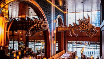 El secreto chino mejor guardado de Madrid: el restaurante que sirve bajo la mirada de enorme dragón inspirado en el siglo XVII