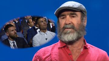 Cantona petrifica a la sala con su discurso: CR7 y Messi incluidos