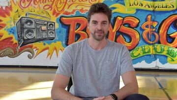 Pau Gasol, durante la entrevista con Efe.