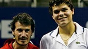 <b>BUEN DÚO. </b>Galo Blanco y Milos Raonic.