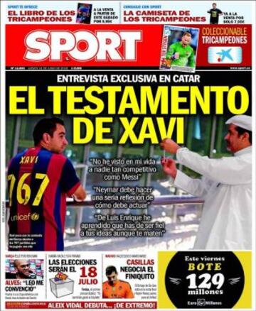 Portadas de la prensa deportiva