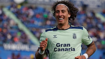 El delantero portugués de Las Palmas Fábio Silva.