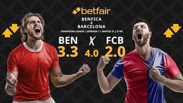 SL Benfica vs. FC Barcelona: horario, TV, pronósticos, estadísticas y clasificación