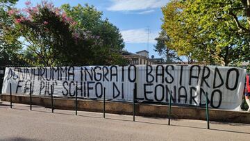 Los hinchas del Milan amenazan a Donnarumma: “Bastardo, ten cuidado”