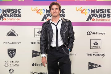 Andr¨¦s Koi en la alfombra roja de LOS40 Music Awards Santander.