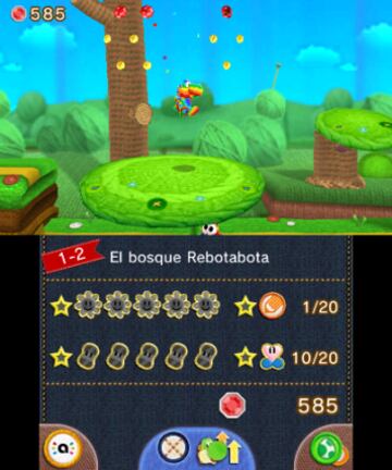 Captura de pantalla - Poochy &amp; Yoshi&#039;s Woolly World (3DS)