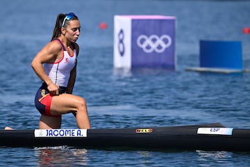 Antía Jácome, tras finalizar. 